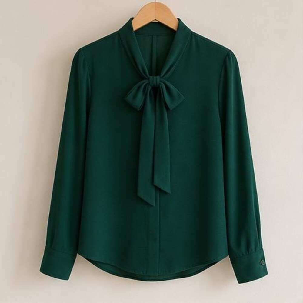 Gray Ruffle Blouse